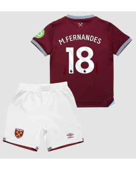 Billige Fotballdrakt West Ham United Mateus Fernandes #18 Replika Hjemmedraktsett Barn 2025-26 Kortermet (med bukser)